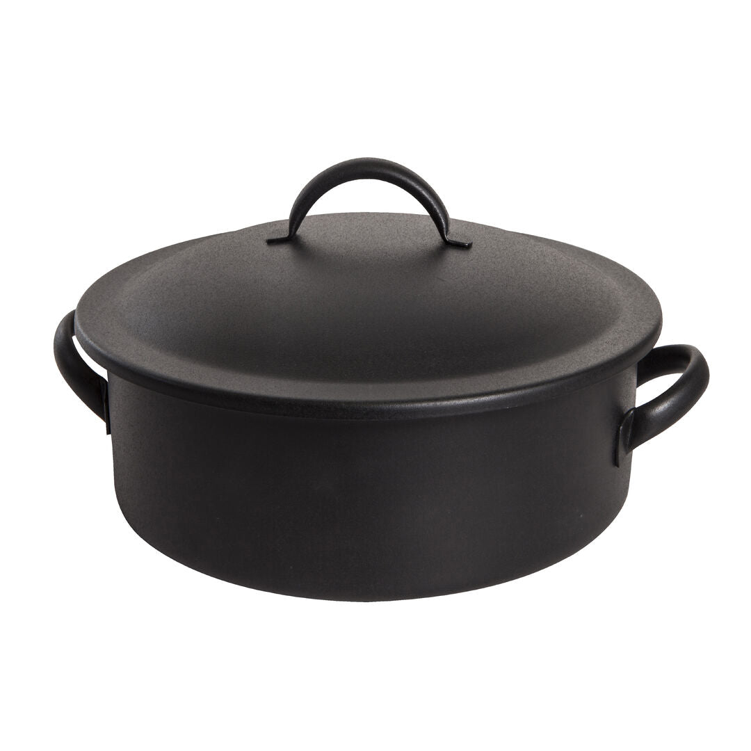 Homestyle Black Induction Round Chafer 29.2 x 24.1 x 14.6cm 1.9ltr (11 1/2 x 9 1/2 x 5 3/4" 2qts) - Pack 1