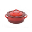 Homestyle RedBlack Induction Round Chafer 29.2 x 24.1 x 14.6cm 1.9ltr (11 1/2 x 9 1/2 x 5 3/4" 2qts) - Pack 1