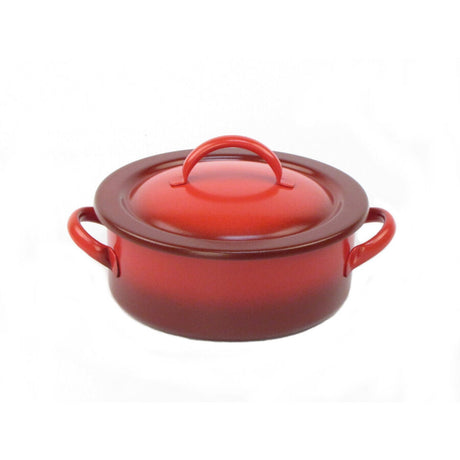 Homestyle RedBlack Induction Round Chafer 29.2 x 24.1 x 14.6cm 1.9ltr (11 1/2 x 9 1/2 x 5 3/4" 2qts) - Pack 1