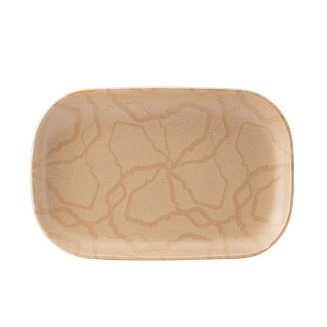 Maze Flax Rectangular Platter (25x17cm)