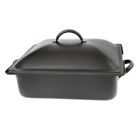 Homestyle Black Induction Rectangle Chafer 39.4 x 27.9 x 20.3cm 3.8ltr (15 1/2 x 11 x 8" 4qts) - Pack 1