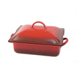 Homestyle Red/Black Induction Rectangle Chafer 39.4 x 27.9 x 20.3cm 3.8ltr (15 1/2 x 11 x 8" 4qts) - Pack 1