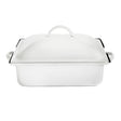 Homestyle White Induction Rectangle Chafer 39.4 x 27.9 x 20.3cm 3.8ltr (15 1/2 x 11 x 8" 4qts) - Pack 1