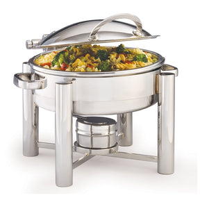 Tempo Stainless Steel Round Chafer 38.1 x 38.7 x 27.9cm 3.8ltr (15 x 15 1/4 x 11" 4qts) - Pack 1
