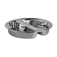 Stainless Steel Round Divided Food Pan 38.7 x 7.6cm 7.5ltr (15 1/4 x 3" 2gal) - Pack 1