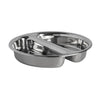 Stainless Steel Round Divided Food Pan 38.7 x 7.6cm 7.5ltr (15 1/4 x 3" 2gal) - Pack 1
