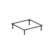 Fusion Black Square Riser 35.5 x 7.6cm (14 x 3") - Pack 1