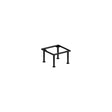 Fusion Black Square Riser 15.2 x 10cm (6 x 4") - Pack 1