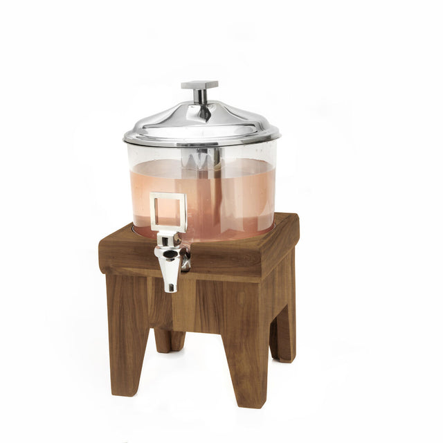 Fusion Teak Juicer Wood Base with Stainless Steel Nest - Pack 1
