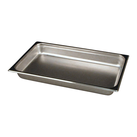 Stainless Steel Rectangle Food Pan 54.6 x 33 x 7cm 7.5ltr (21 1/2 x 13 x 2 3/4" 8qts) - Pack 1