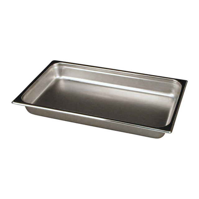 Stainless Steel Rectangle Food Pan 54.6 x 33 x 7cm 7.5ltr (21 1/2 x 13 x 2 3/4" 8qts) - Pack 1