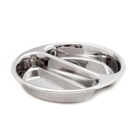 Stainless Steel Divided Food Pan 30.5 x 30.5 x 7.6cm 3.8ltr (12 x 12 x 3" 4qts) - Pack 1