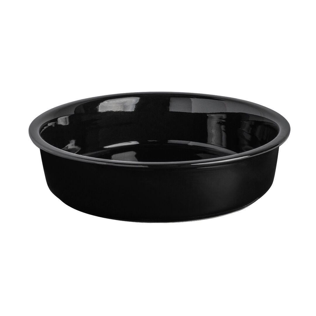 Black Ceramic Food Pan 30.5 x 7cm 3.8ltr (12 x 2 3/4" 4qts) - Pack 1