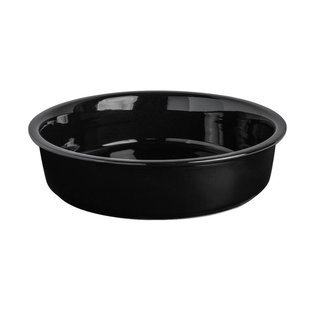 Black Ceramic Food Pan 30.5 x 7cm 3.8ltr (12 x 2 3/4" 4qts) - Pack 1