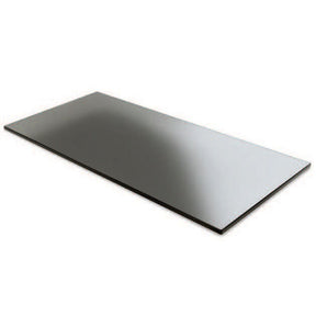 Fusion Black Glass Rectangle Tile 60.9 x 17.8cm (24 x 7") - Pack 2