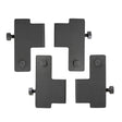 DWH Fusion Universal Shelf Holder For Fusion Risers Black (4Pcs in 1 Carton) - Pack 1