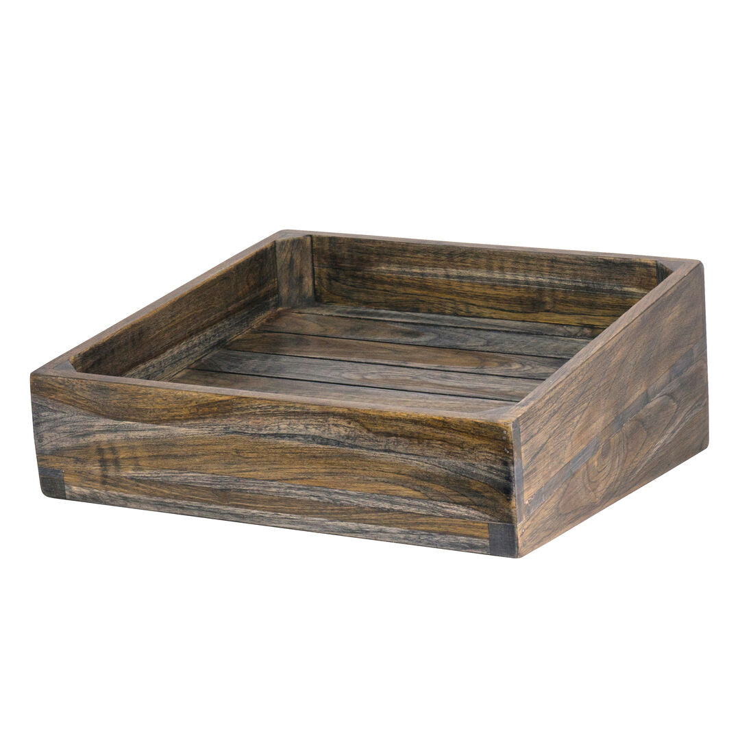 Fusion Ash Grey Wood Angle Basket 35.6cm (14") - Pack 1