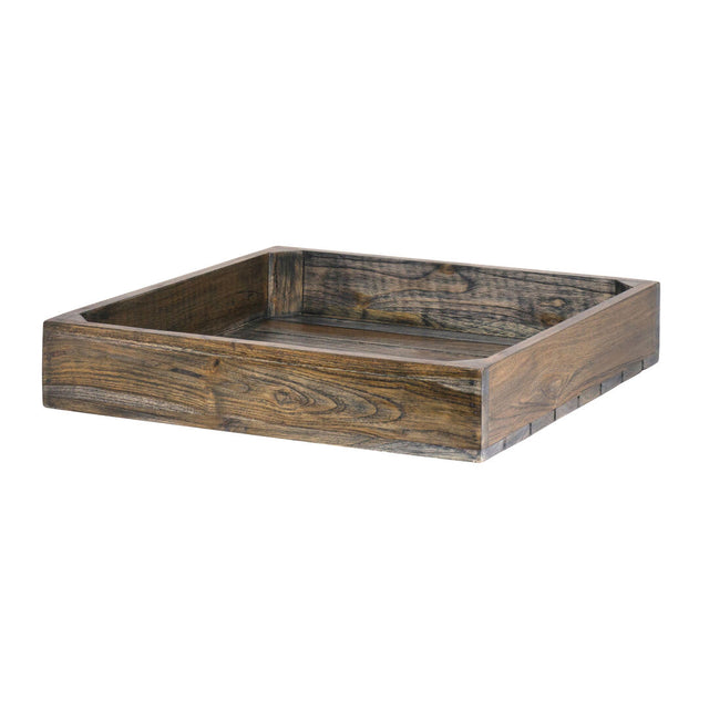 Fusion Ash Grey Wood Flat Basket 35.6cm (14") - Pack 1