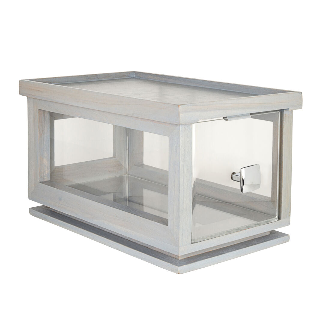 Fusion Grey Wash Bakery Box With Acrylic Drawer 36.2 x 21.6 x 20.3cm (14 1/4 x 8 1/2 x 8") - Pack 1