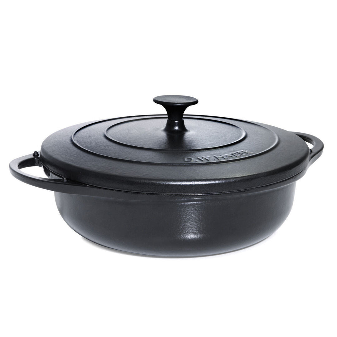 Homestyle Black Cast Iron Dutch Oven 4.7ltr (5qts) - Pack 1