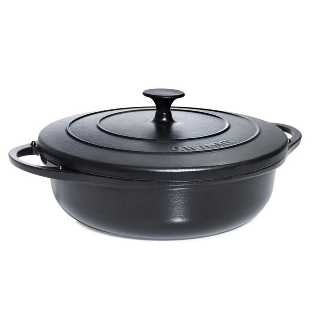 Homestyle Black Cast Iron Dutch Oven 4.7ltr (5qts) - Pack 1