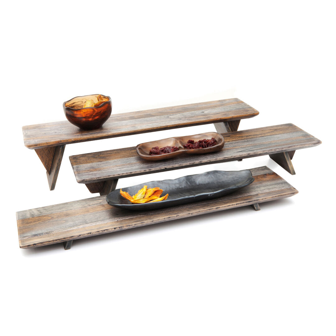 Fusion Grey Ash 3 Piece Riser Set 58.4cm (23") - Pack 1