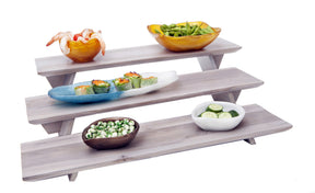 Fusion Grey Wash Teak 3 Piece Riser Set 58.4cm (23") - Pack 1