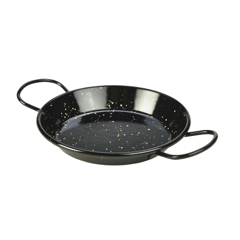 Black Enamel Miniature Paella Pan 15cm