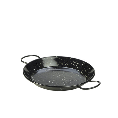 Black Enamel Paella Pan 20cm