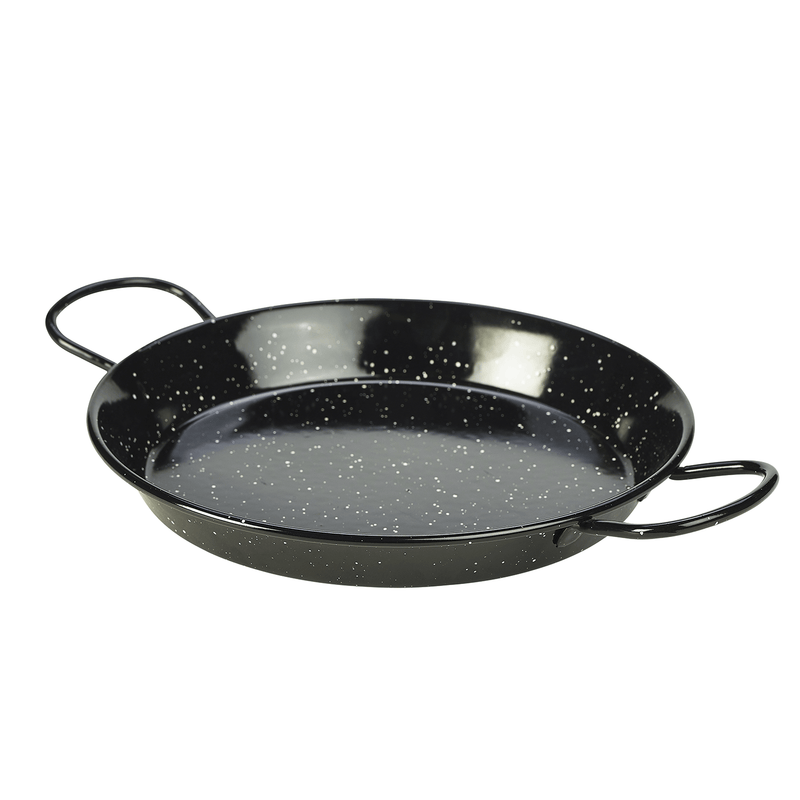 Black Enamel Paella Pan 26cm