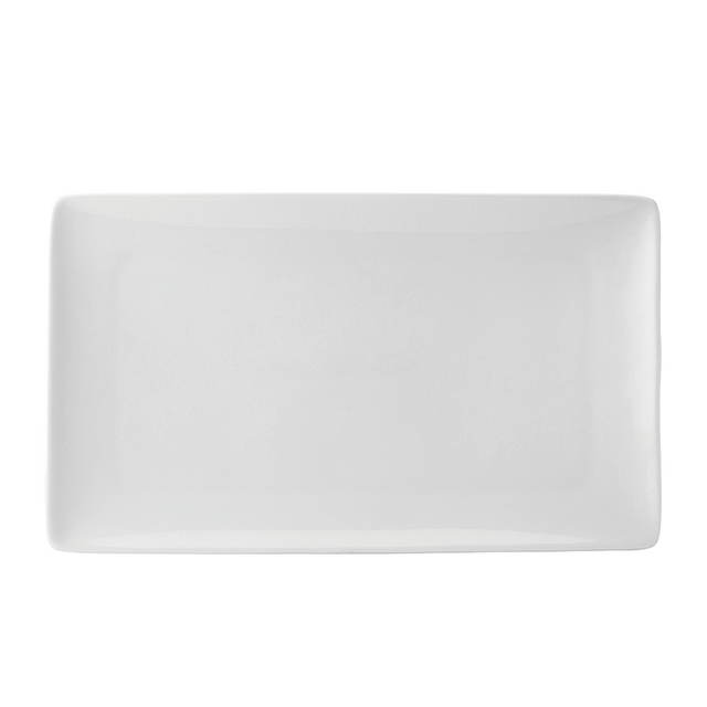 Pure White Rect Plate 13.75 x 8.25" (35 x 21cm)