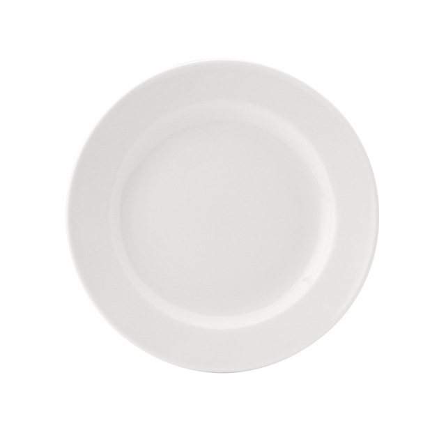 Pure White Wide Rim Plate 6.75" (17cm)