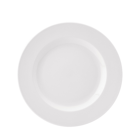 Pure White Wide Rim Plate 10" (25.5cm)