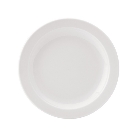 Pure White Narrow Rim Plate 8" (20.6cm)