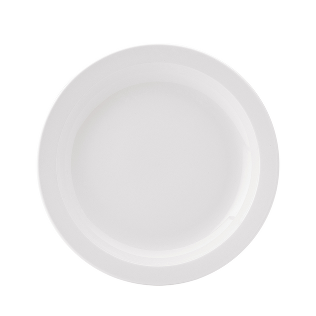 Pure White Narrow Rim Plate 10" (25.5cm)