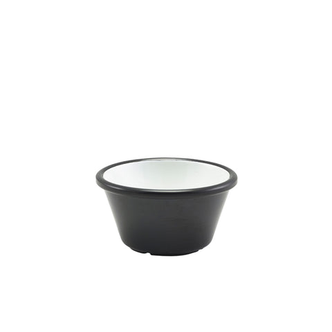 GenWare Melamine Black And White Two Tone Ramekin 59ml/ 2oz
