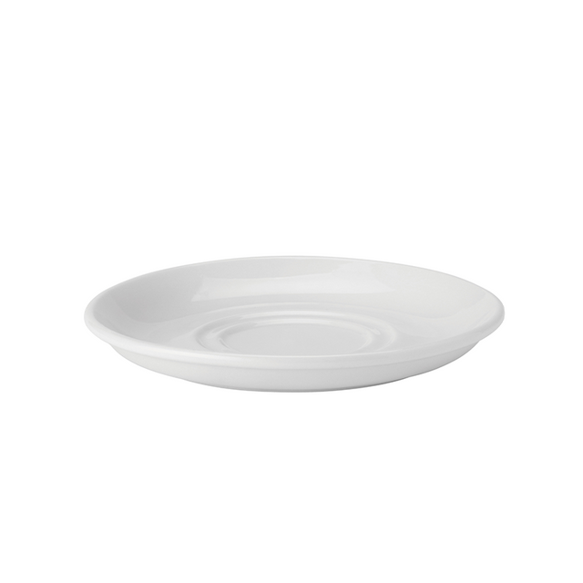 Pure White Double Well Saucer 6" (15cm)