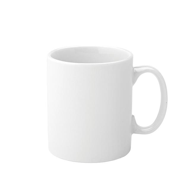 Pure White Economy Straight-Sided Mug 12oz (34cl)