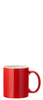 Pure White Straight-Sided Mug 12oz (34cl) - Red - Pack 12