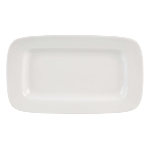 Simply Rimmed Rectangular Platter 26.4 x 15.3cm