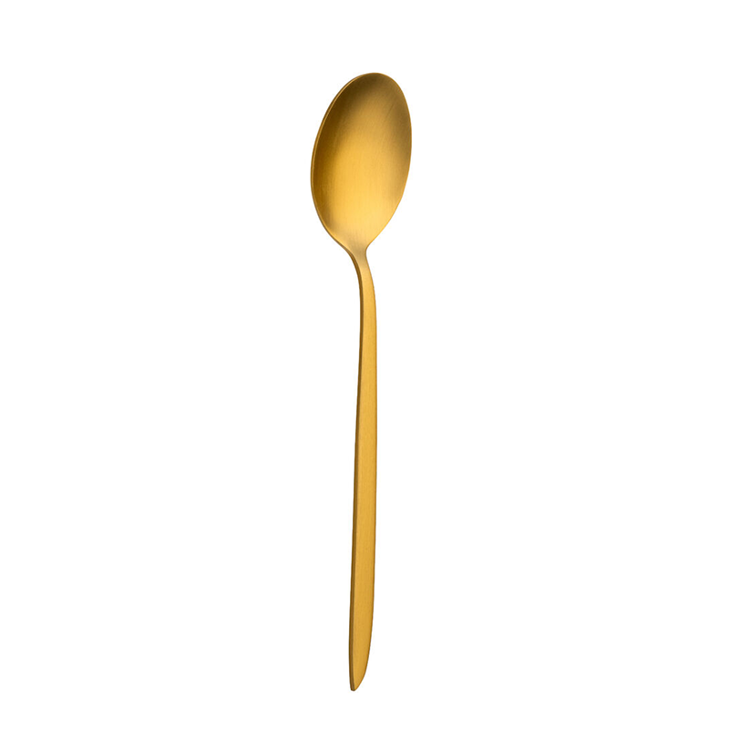 Orca Matt Gold Dessert Spoon