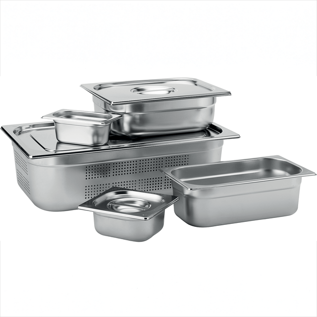 Stainless Steel GN 1/4 Handled Lid