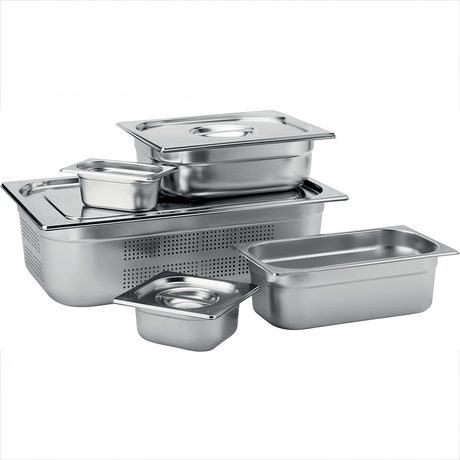 Stainless Steel GN 1/3 Handled Lid