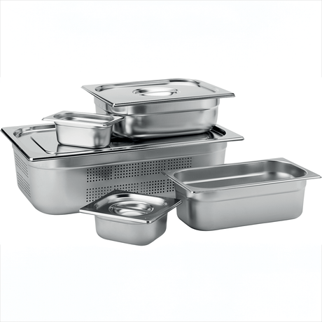 Stainless Steel Perforated GN 1/1 Pan 10cm Deep