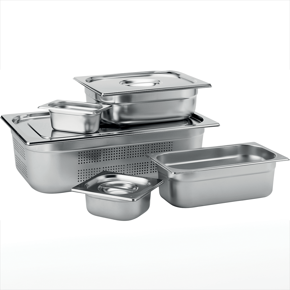 Stainless Steel Perforated GN 1/1 Pan 15cm Deep