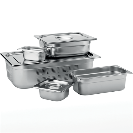 Stainless Steel Perforated GN 1/1 Pan 15cm Deep