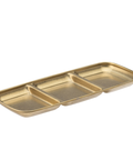 Gold Artemis Triple Dip Tray (22.5cm x 9cm)