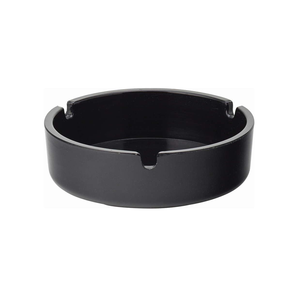Black Melamine Ashtray 4" 