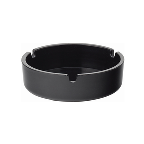 Black Melamine Ashtray 4" 