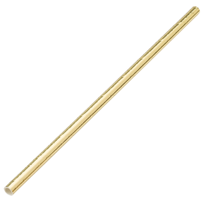Paper Solid Gold Straw 8" (20cm)